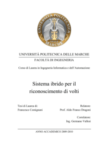 Sistema ibrido per il riconoscimento di volti