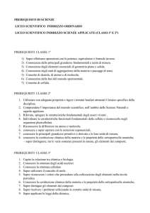 prerequisiti - Liceo Scientifico Mancini
