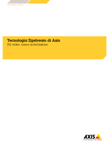 Tecnologia Zipstream di Axis