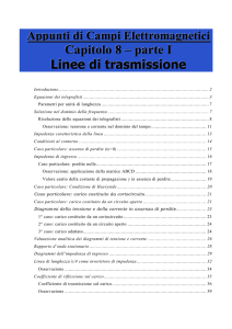 Capitolo 8 – parte I Linee di trasmissione