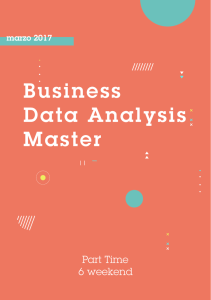 Business Data Analysis Master - TAG Innovation School