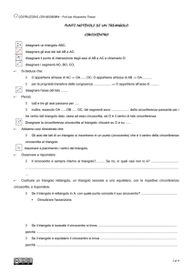 PUNTI NOTEVOLI DI UN TRIANGOLO CIRCOCENTRO disegnare