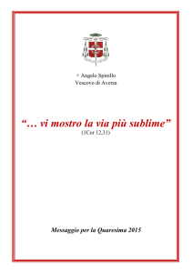 Quaresima 2015 - Messaggio Vescovo Spinillo