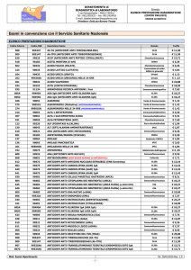 Esami in convenzione con il Servizio Sanitario