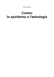 Contro lo spiritismo e l`astrologia