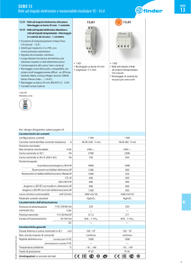 K SERIE 13 Relè ad impulsi elettronico e monostabile