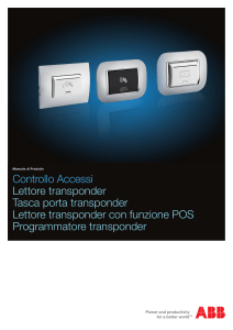 Controllo Accessi Lettore transponder Tasca porta transponder