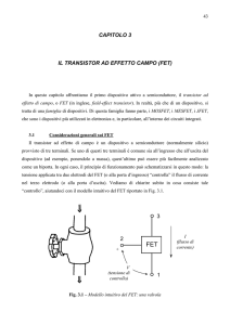 capitolo 3 il transistor ad effetto campo (fet) 1 2 3