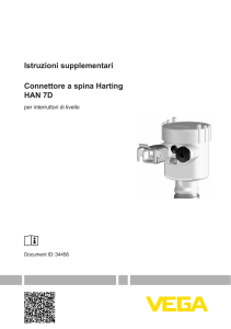 Istruzioni supplementari - Connettore a spina Harting HAN 7D