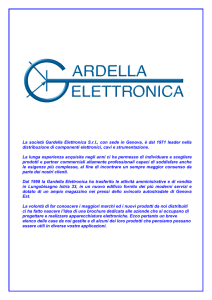 La società Gardella Elettronica S.r.l., con sede in Genova, è dal