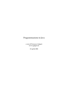 Programmazione in Java