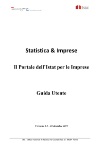 manuale utente - Istat Imprese