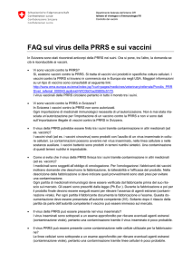 FAQ sul virus della PRRS e sui vaccini