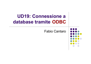 UD19: Connessione a database tramite ODBC