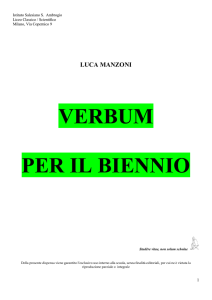 Verbum - corso di latino per prima liceo quarta ginnasio