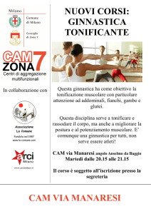 nuovi corsi: ginnastica tonificante cam via manaresi