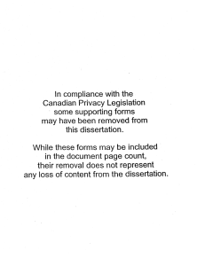 ln cornpliance with the Canadian Privacy