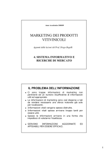 4. Sistema informativo e ricerche di marketing