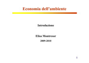 1 Economia dell`ambiente introduzione