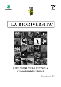 la biodiversita - Liceo Daniele Crespi