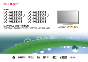 LC-40/46LE830E/RU/LE831E/RU Operation-Manual IT