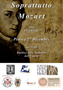 Soprattutto Mozart - La Voce di Pistoia