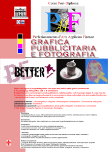 GRAFICA PUBBLICITARIA E FOTOGRAFIA