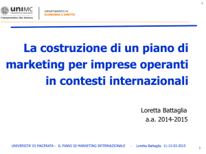 Seminario Piano di Marketing