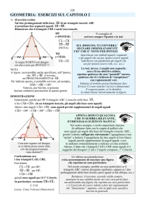 Geometria - Esercizi Capitolo 2 - Chi ha paura della matematica?