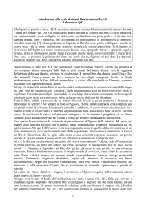 1 Introduzione alla lectio divina di Deuteronomio