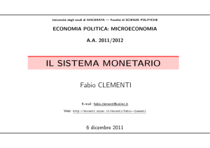 29 - Il sistema monetario