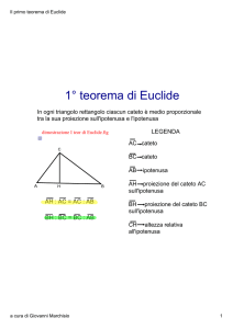Il primo teorema di Euclide