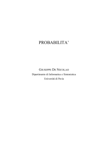 probabilita - Università degli studi di Pavia