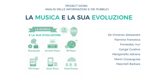 Gruppo di ricerca LA MUSICA E LA SUA EVOLUZIONE