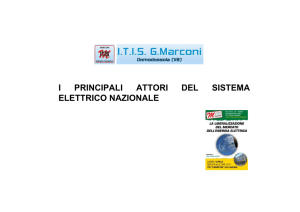 i principali attori del sistema elettrico nazionale - Marconi