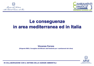 Le conseguenze in area mediterranea ed in Italia