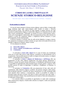 scienze storico-religiose