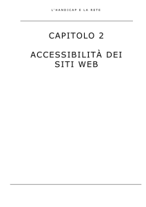 CAPITOLO 2 ACCESSIBILITÀ DEI SITI WEB