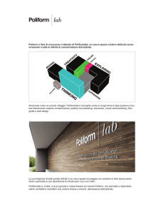 Poliform è lieta di annunciare il debutto di Poliform|lab, un nuovo