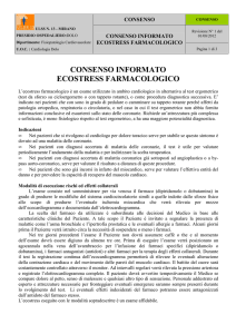 consenso informato ECOSTRESS FARMACOLOGICO