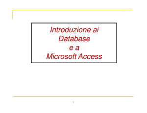 Database - Sistemi di Elaborazione delle Informazioni