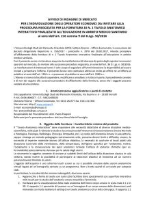 Avviso indagine di mercato - Università del Piemonte Orientale