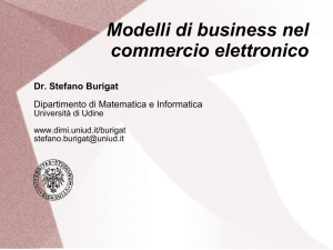 Modelli di business nell`e-commerce Modello di business