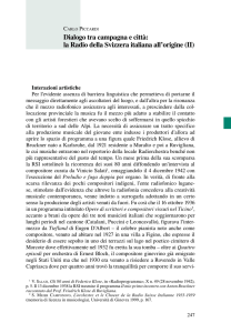 Dialogo tra campagna e città: la Radio della Svizzera italiana all