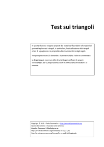 Test sui triangoli - sito trigonometria.org