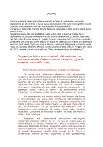 L`organo portativo veniva suonato dal musicista con una mano