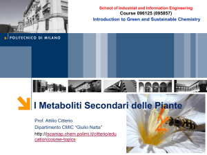 Metaboliti Secondari - ISCaMaP