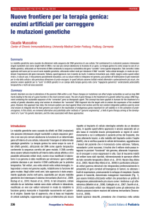 Nuove frontiere per la terapia genica: enzimi artificiali per