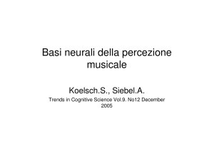 basi neurali percezione musicale