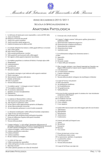 Anatomia_Patologica - Scuole di Specializzazione in Medicina